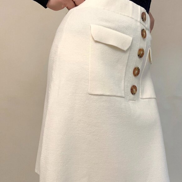 Sold Out Sorena Merino Skirt - Ecru in M/L - Picture 4 of 6